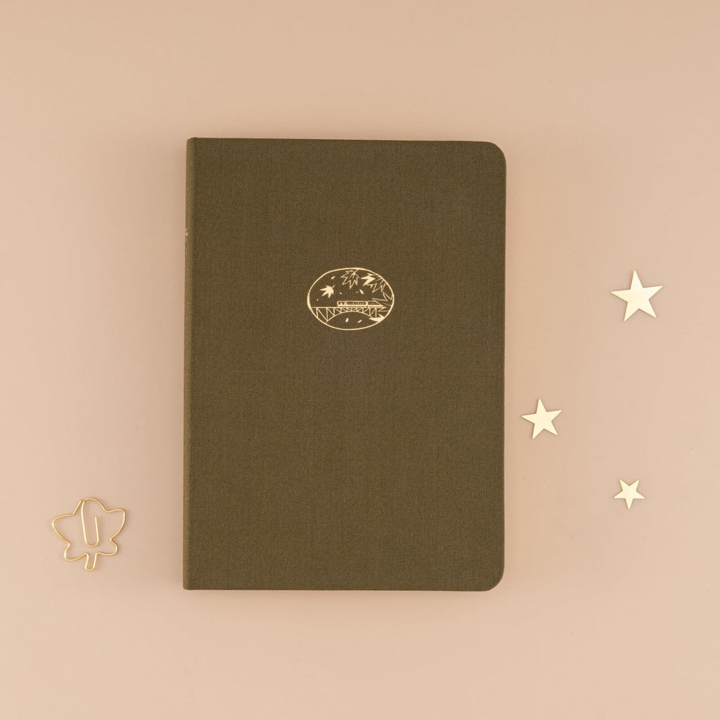 Olive Green Linen Journal