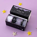 Dreamy Silver Stars & Moons Washi Tape Set (5 Rolls)
