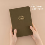 Olive Green Linen Journal