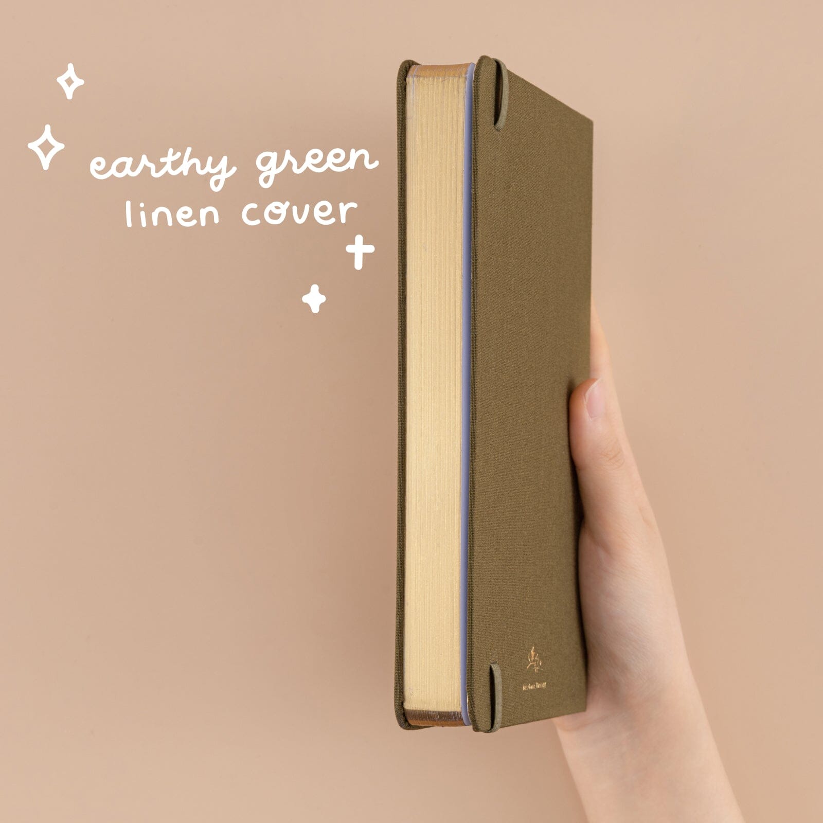 Olive Green Linen Journal
