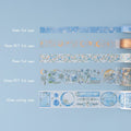 Winter Moonflower Washi Tape Set (5 Rolls)