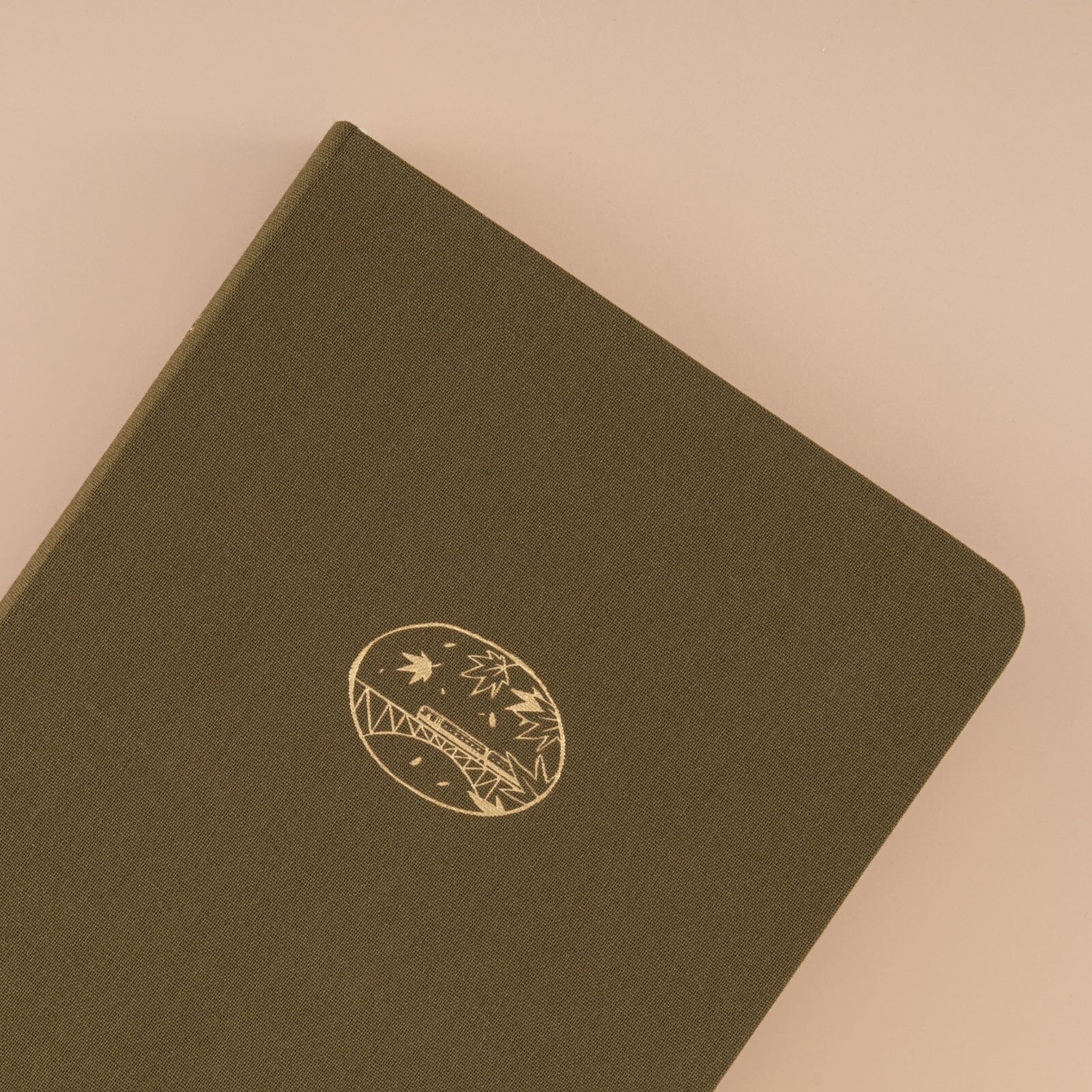 Olive Green Linen Journal