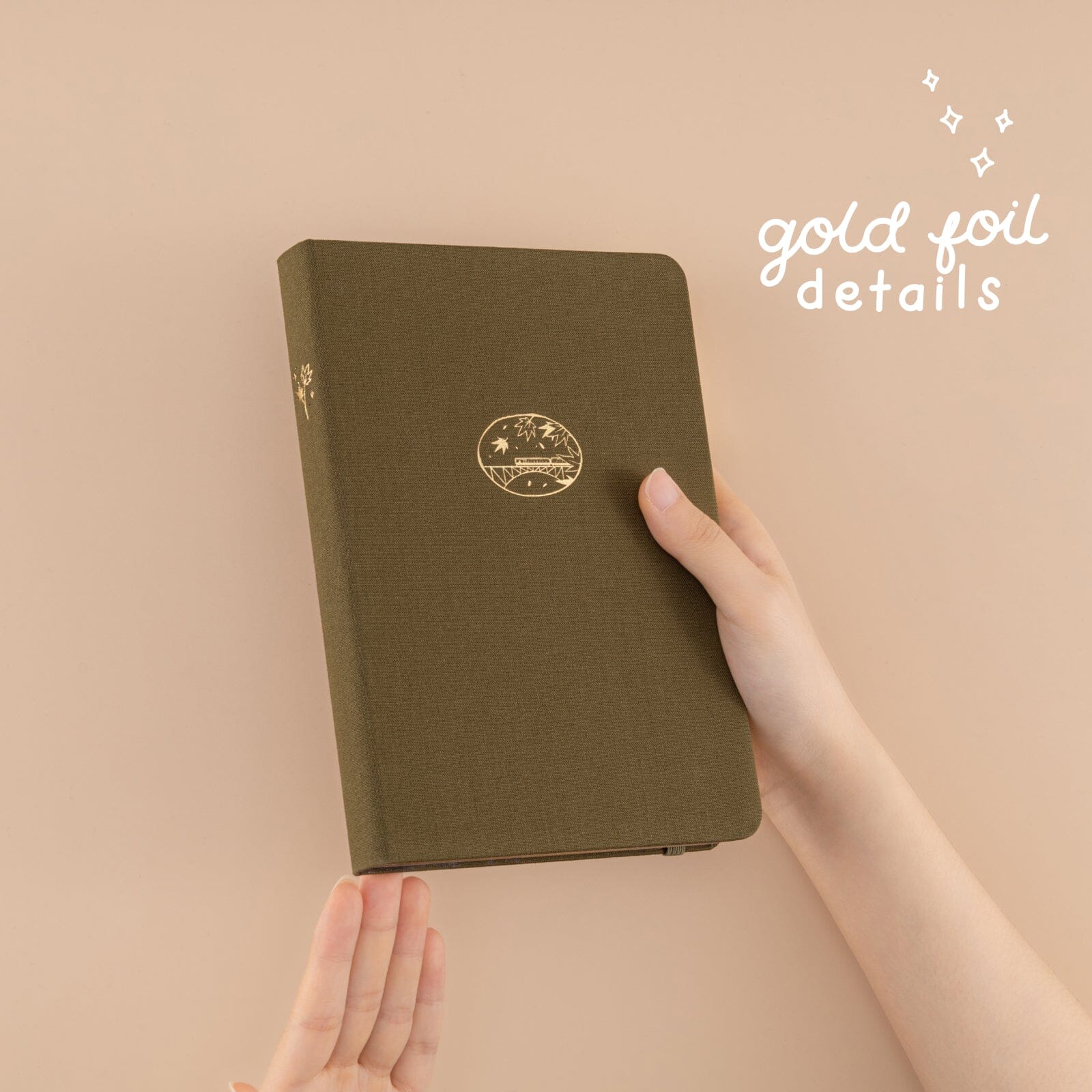 Olive Green Linen Journal