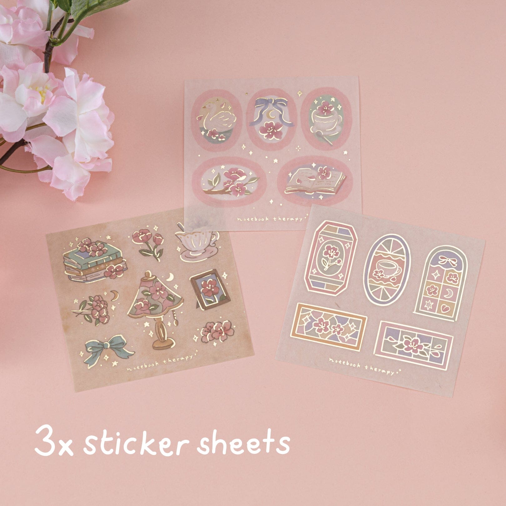 Cherry Blossom Fantasy Washi Tape Set (6 Rolls)