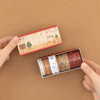 Christmas Gold Foil Washi Tape Set (5 Rolls)