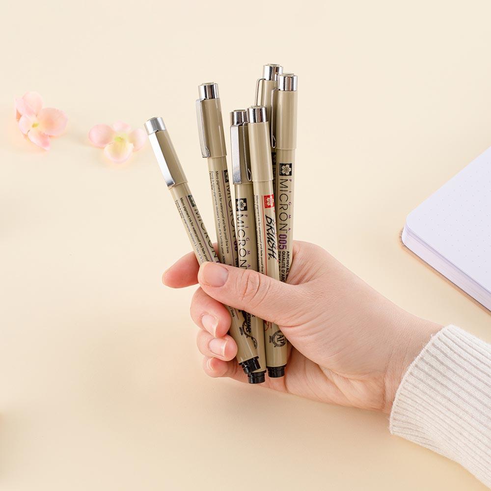Fade-Resistant Fine-Liner Pen Set (6-Piece)