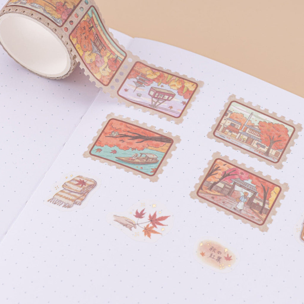 Autumn Maple Washi Tape Set (7 Rolls)
