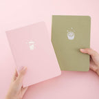 Strawberry Boba Tea Pink Vegan Leather BuJo