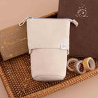 Autumn Maple Retractable Pen Pouch — 2-in-1 Pen Holder & Pouch Stone / Maple Red