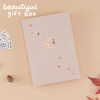 Burnt Orange Velvet Planner — Grid Paper | Metallic Gold Edging