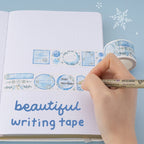 Winter Moonflower Washi Tape Set (5 Rolls)