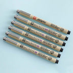 Fade-Resistant Fine-Liner Pen Set (6-Piece)