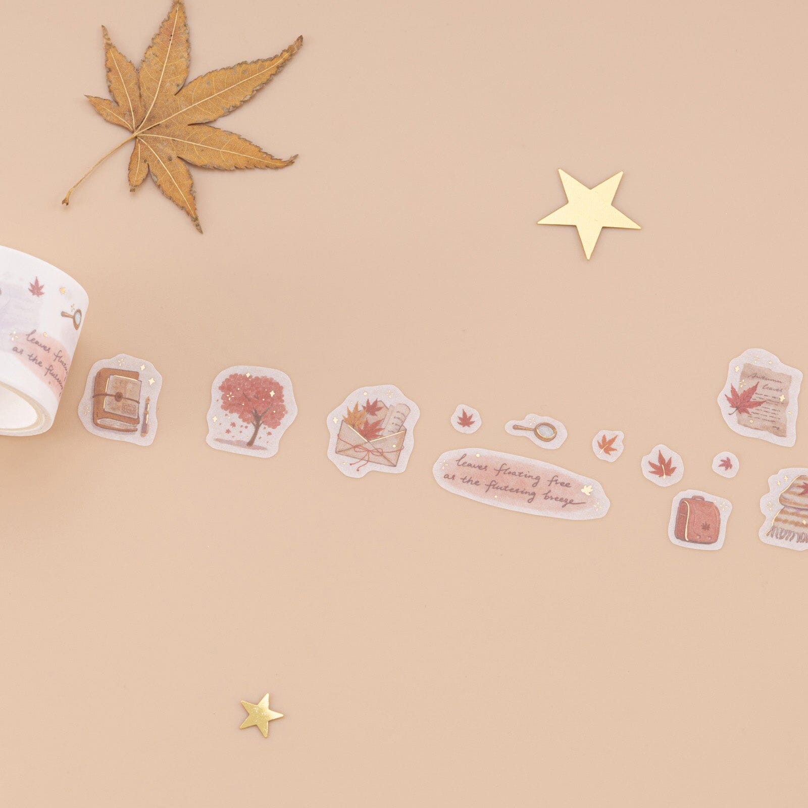 Autumn Maple Washi Tape Set (7 Rolls)