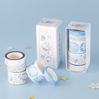 Winter Moonflower Washi Tape Set (5 Rolls)