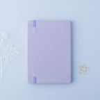 Moonflower Botanical Linen Journal — Dusty Lilac