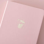 Strawberry Boba Tea Pink Vegan Leather BuJo
