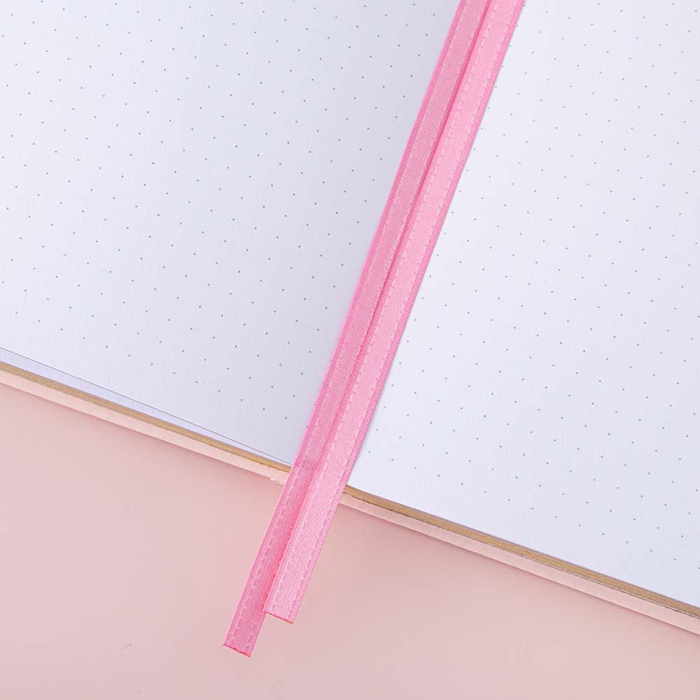 Strawberry Boba Tea Pink Vegan Leather BuJo