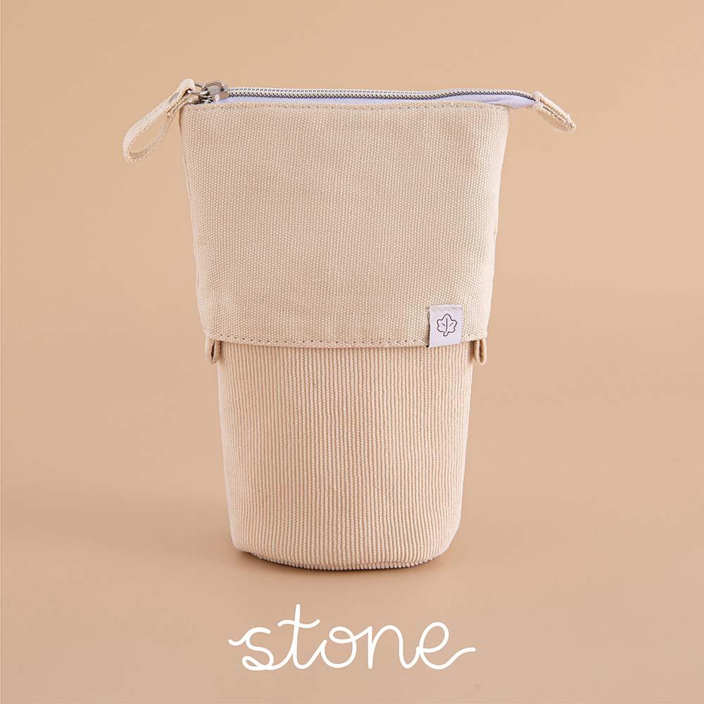 Autumn Maple Retractable Pen Pouch — 2-in-1 Pen Holder & Pouch Stone / Maple Red