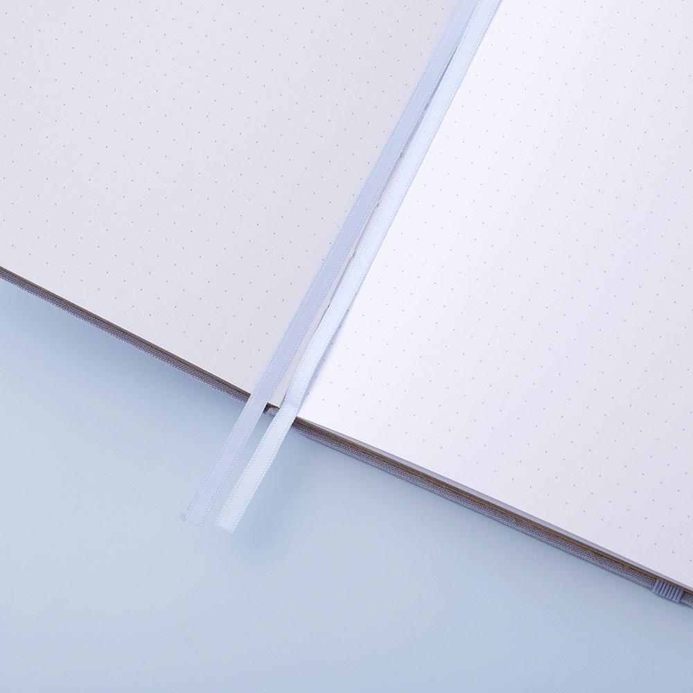 Moonflower Botanical Linen Journal — Dusty Lilac