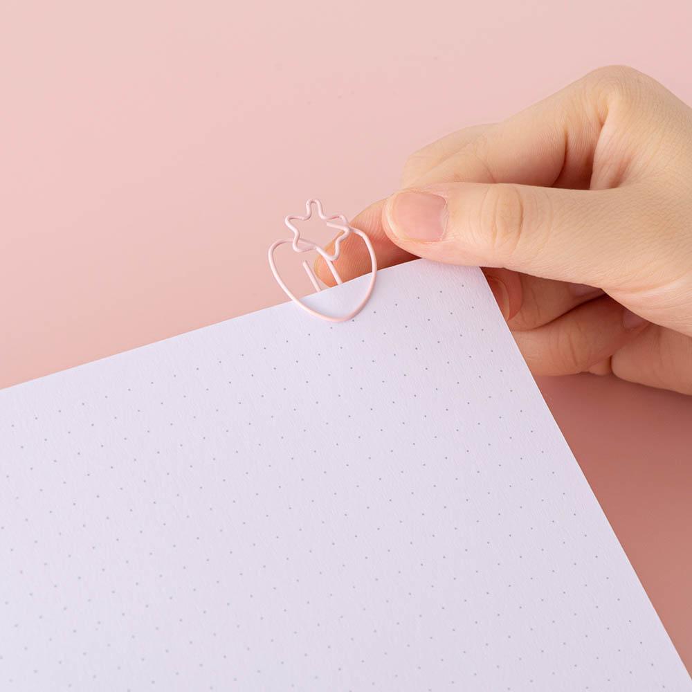 Strawberry Boba Tea Pink Vegan Leather BuJo