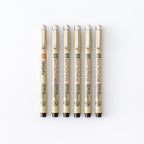 Fade-Resistant Fine-Liner Pen Set (6-Piece)