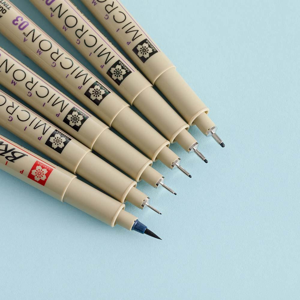 Fade-Resistant Fine-Liner Pen Set (6-Piece)