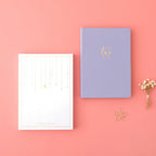 Moonflower Botanical Linen Journal — Dusty Lilac