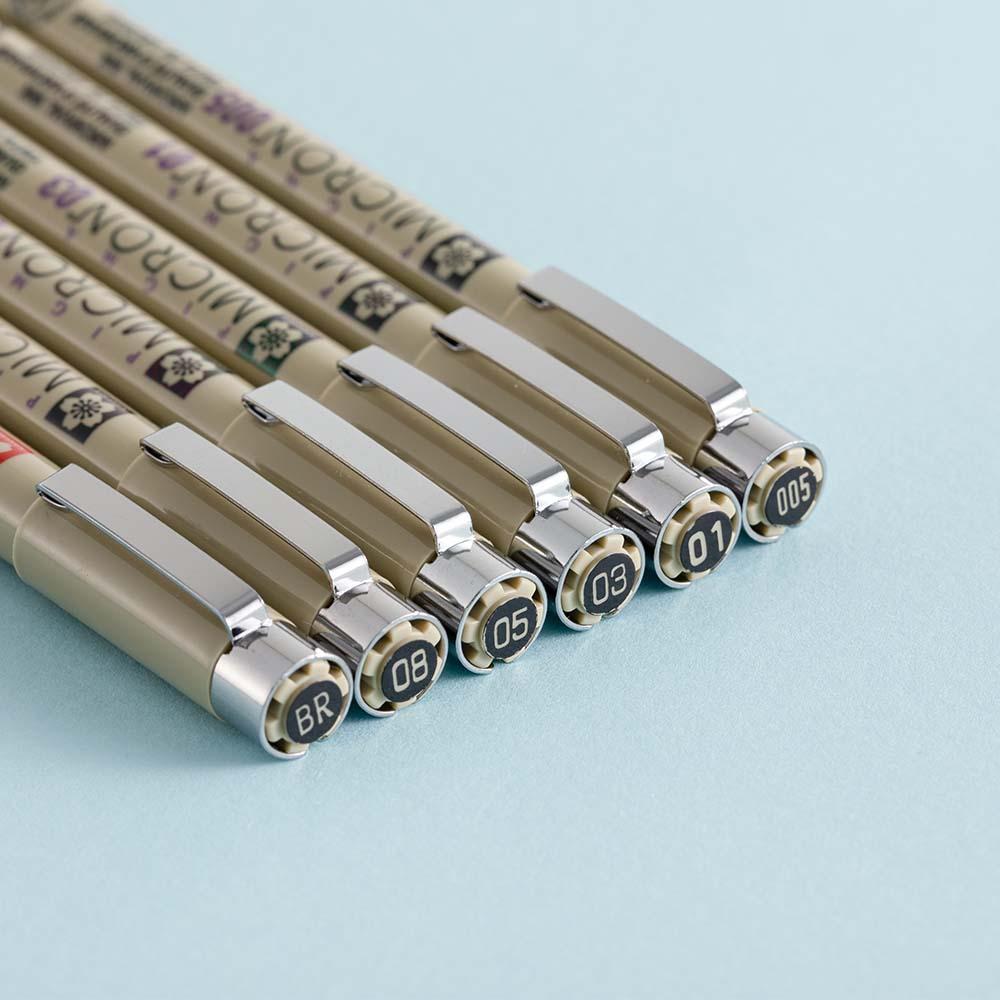 Fade-Resistant Fine-Liner Pen Set (6-Piece)