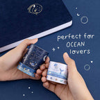 Dream Whale Deep Blue Ocean Washi Tape Set (5 Rolls)