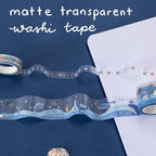 Dream Whale Deep Blue Ocean Washi Tape Set (5 Rolls)