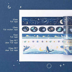 Dream Whale Deep Blue Ocean Washi Tape Set (5 Rolls)