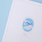 Light Blue Linen Journal