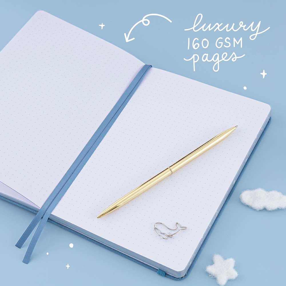 Light Blue Linen Journal