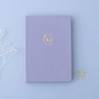 Moonflower Botanical Linen Journal — Dusty Lilac