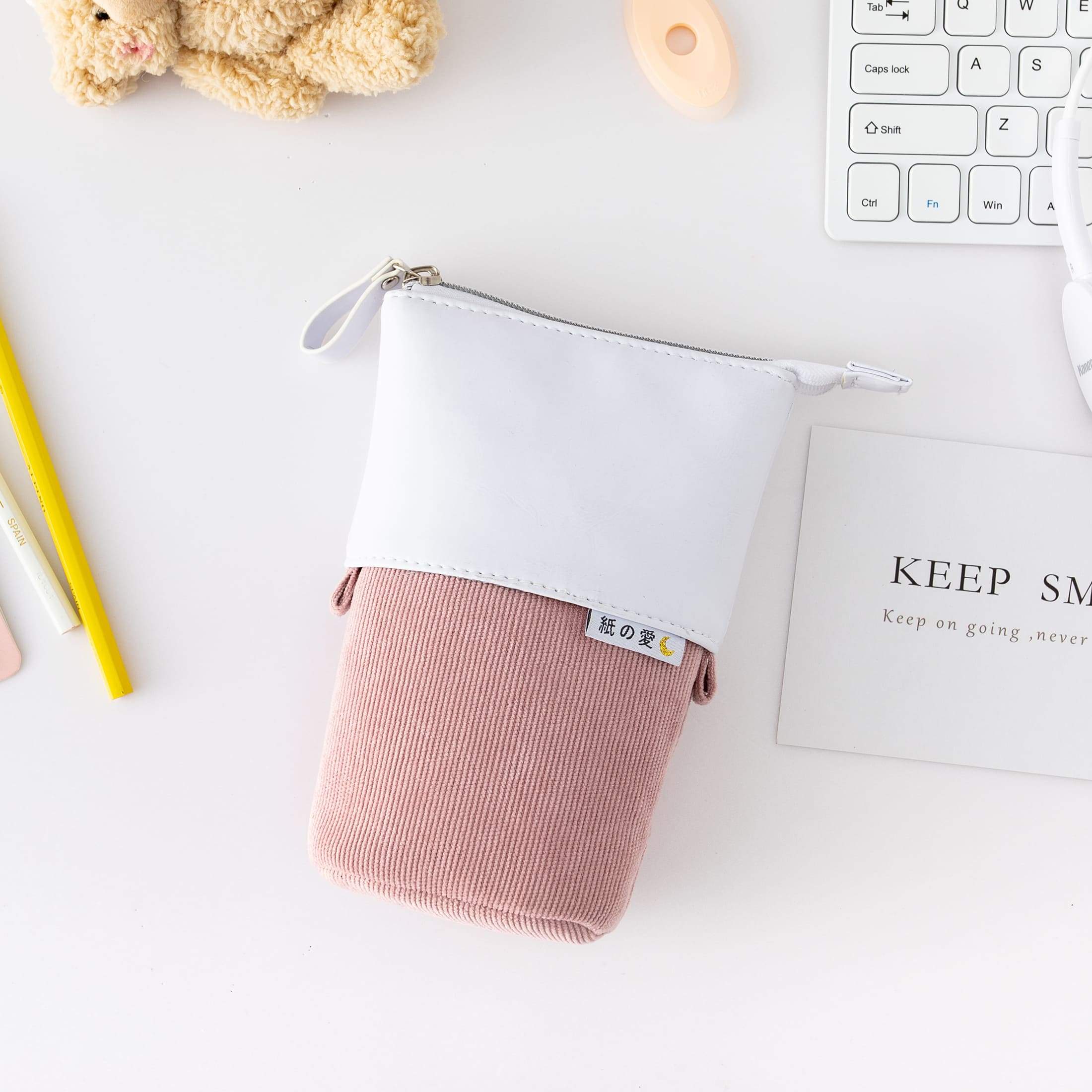 Soft Pastel Retractable Pen Pouch (6 Shades)