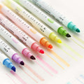Soft Pastel Dual-Tip Highlighters (12 Colors)