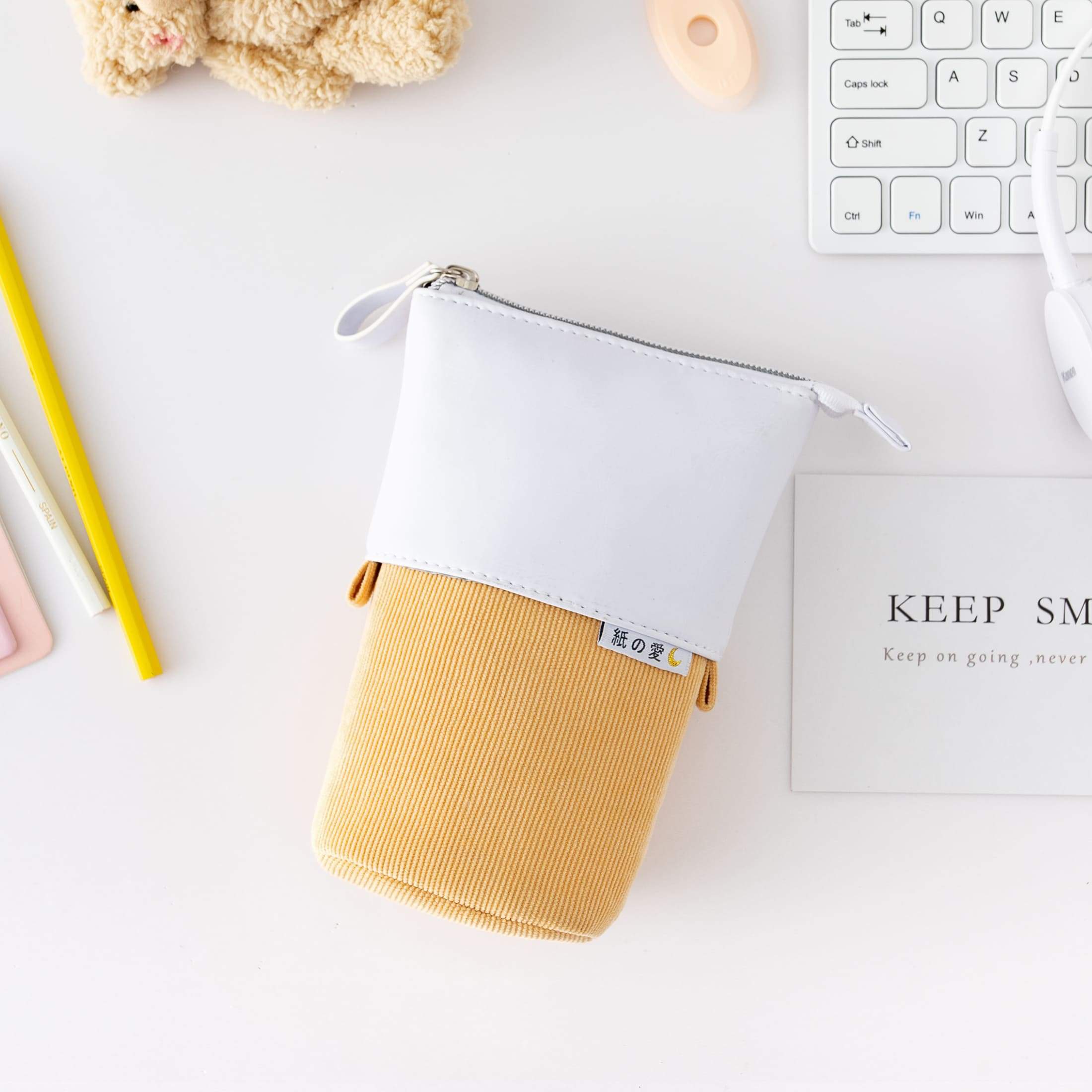 Soft Pastel Retractable Pen Pouch (6 Shades)